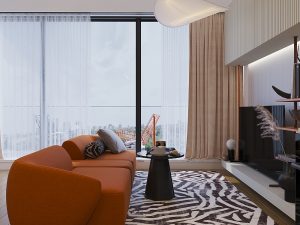 Interior apartament 3 camere Orange vibes